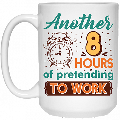 15 oz. White Mug