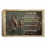 Hunting to My Son from Dad Wherever Your Journey in Life May Take You Framed Canvas Print - Unframed Poster, White, 0.75'' Framed Canvas