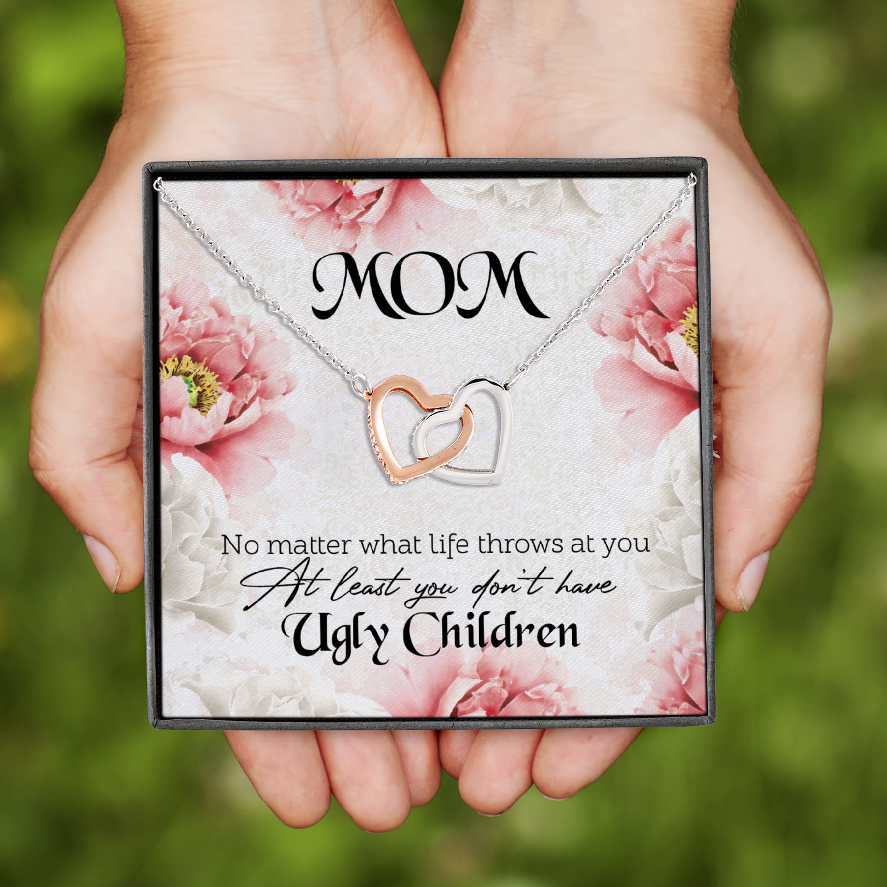 11KNG. Ugly children Interlocking Hearts Necklace