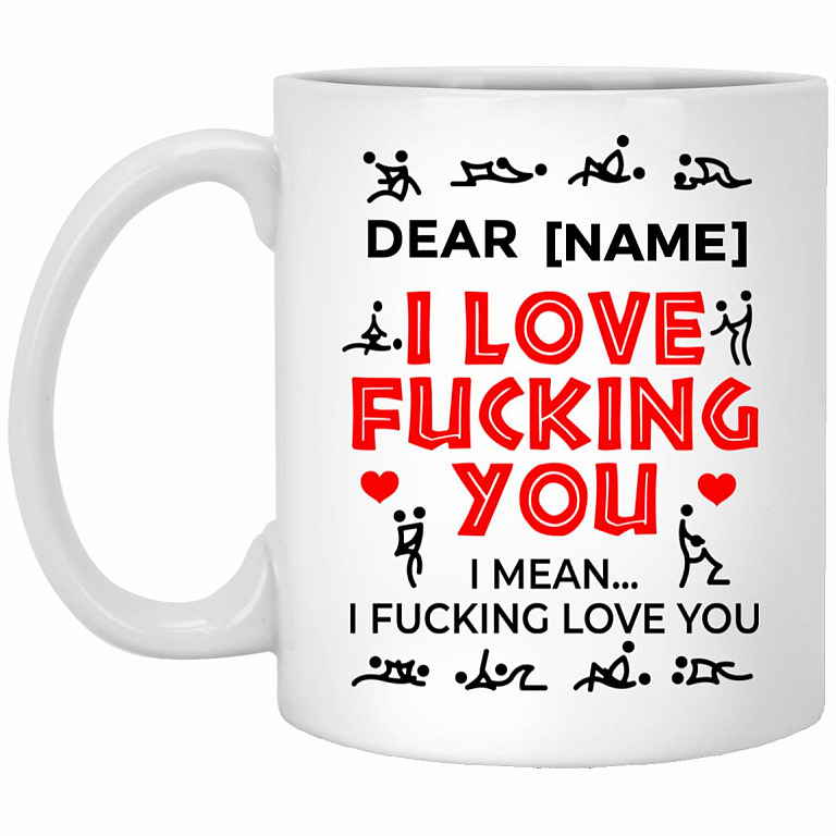 Personalized Love Mug, White, 11 oz. White Mug