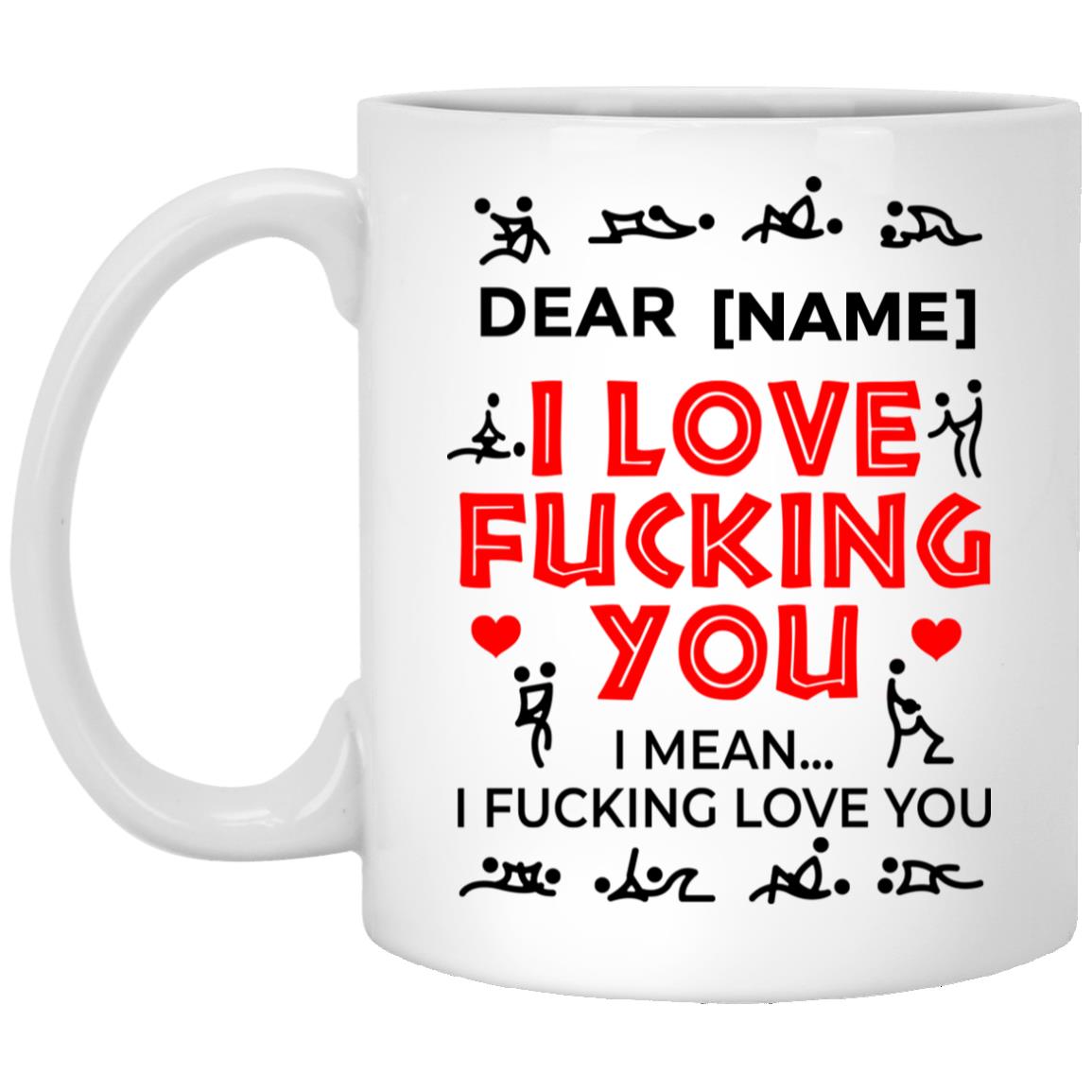 Personalized Love Mug, White, 11 oz. White Mug Personalized Love Mug, White, 11 oz. White Mug
