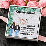 5KT. Empowerment Interlocking Hearts Necklace 4