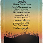 To My Mother Fleece Mink Blanket, White, Cozy Plush Fleece Blanket - 50x60
