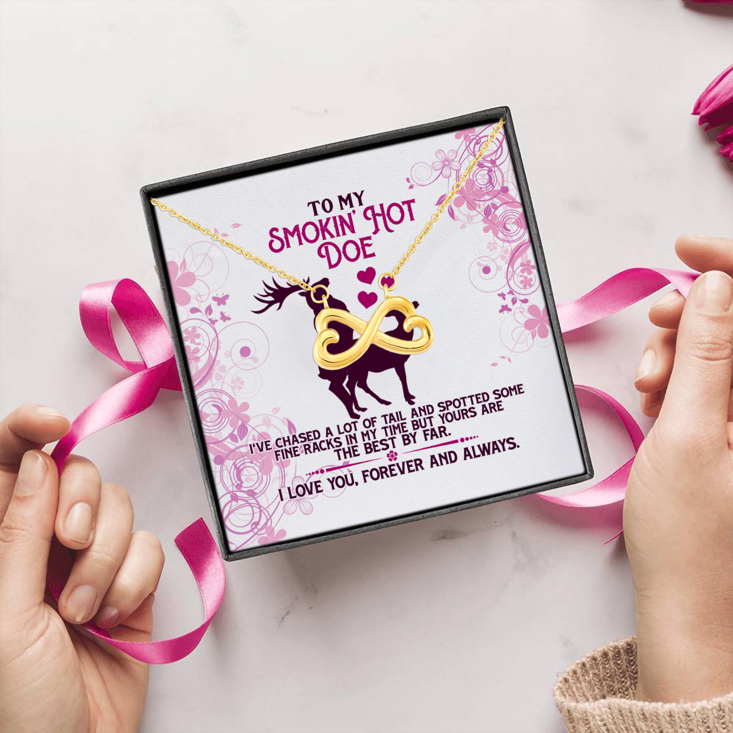 23 HG_ To My Smokin- Hot Doe Tail(4) Infinity Heart Necklace (Gold) 5