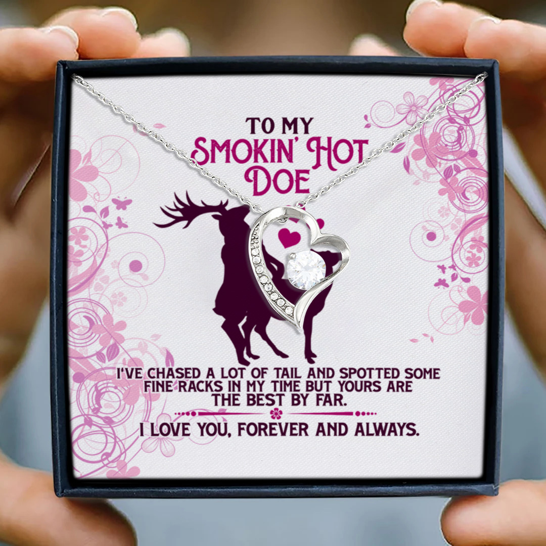23 HG_ To My Smokin- Hot Doe Tail(4) Forever Love Necklace (Silver) 3
