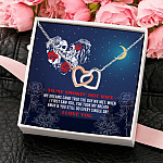 galaxy 3KT. To My Smokin' Hot Wife Interlocking Hearts Necklace 4