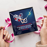 galaxy 3KT. To My Smokin' Hot Wife Interlocking Hearts Necklace 5