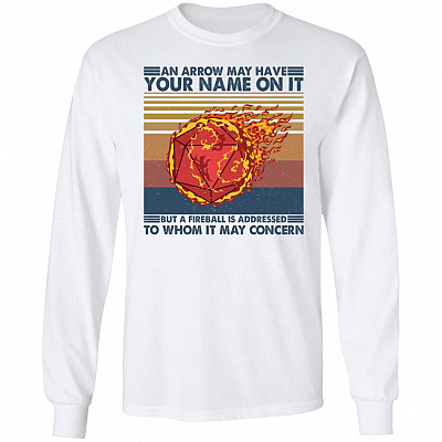 An Arrow May Have Your Name On It, White, Long Sleeve