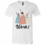 The Schuyler Sisters, White, V-Neck T-Shirt