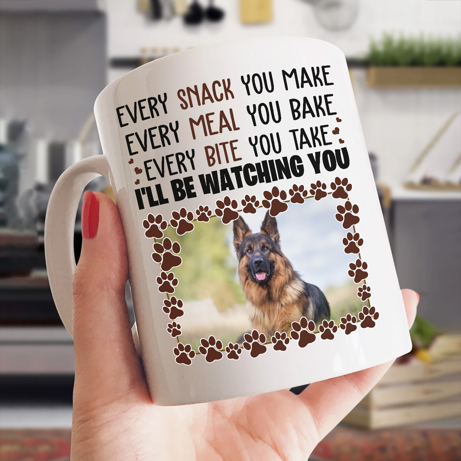 5VT. Every Snack You Make Personalized Photo mug mockup mk1