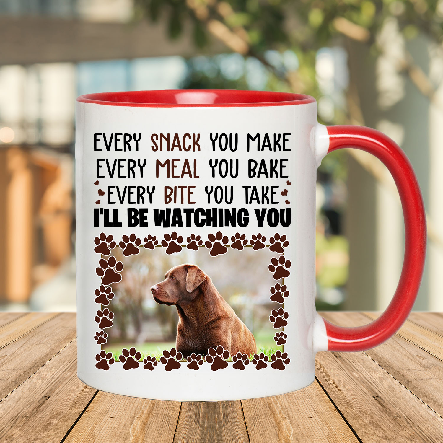 5VT. Every Snack You Make Personalized Photo accent mug mockup mk2