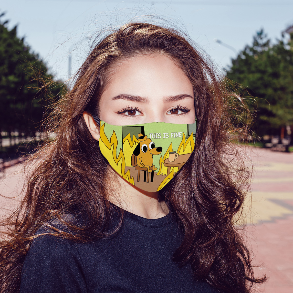 4HP. This Is Fine mask mockup