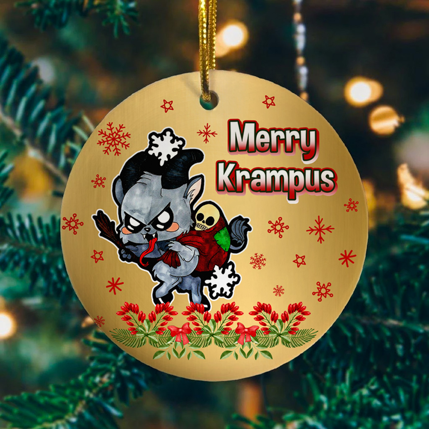 3HP. Merry Krampus ornament mk