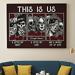 4TR. skull couple canvas-mk1