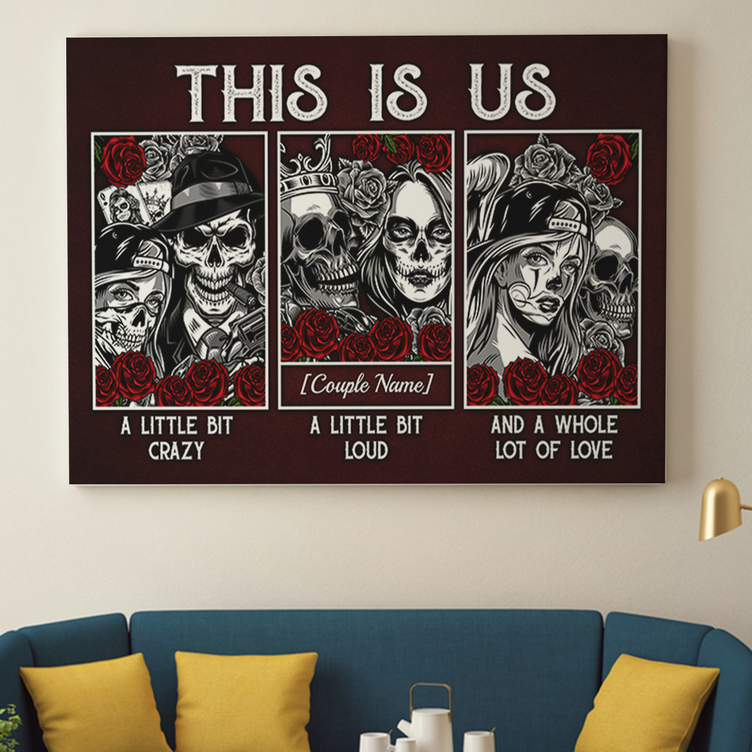 4TR. skull couple canvas-mk1