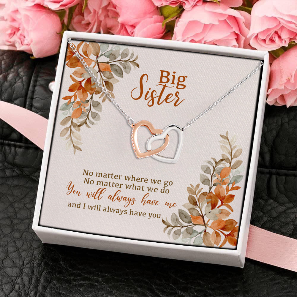 5VT. Big Sister No Matter Interlocking Hearts Necklace 4