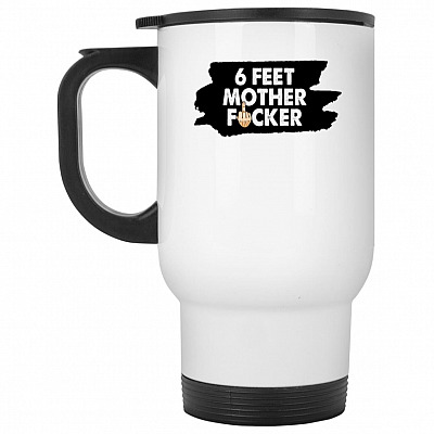 14 oz. White Travel Mug