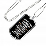 Veteran's Creed I Am A Veteran Dog Tag Pendant Necklace - Military Dog Tags - United States Army Dog Tags - Dog Tag (Silver) Veteran's Creed I Am A Veteran Dog Tag Pendant Necklace - Military Dog Tags - United States Army Dog Tags - Dog Tag (Silver)