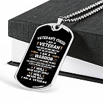 Veteran's Creed I Am A Veteran Dog Tag Pendant Necklace - Military Dog Tags - United States Army Dog Tags - Dog Tag (Silver) Veteran's Creed I Am A Veteran Dog Tag Pendant Necklace - Military Dog Tags - United States Army Dog Tags - Dog Tag (Silver)