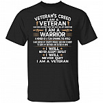 Veteran's Creed, Black, Unisex T-Shirt