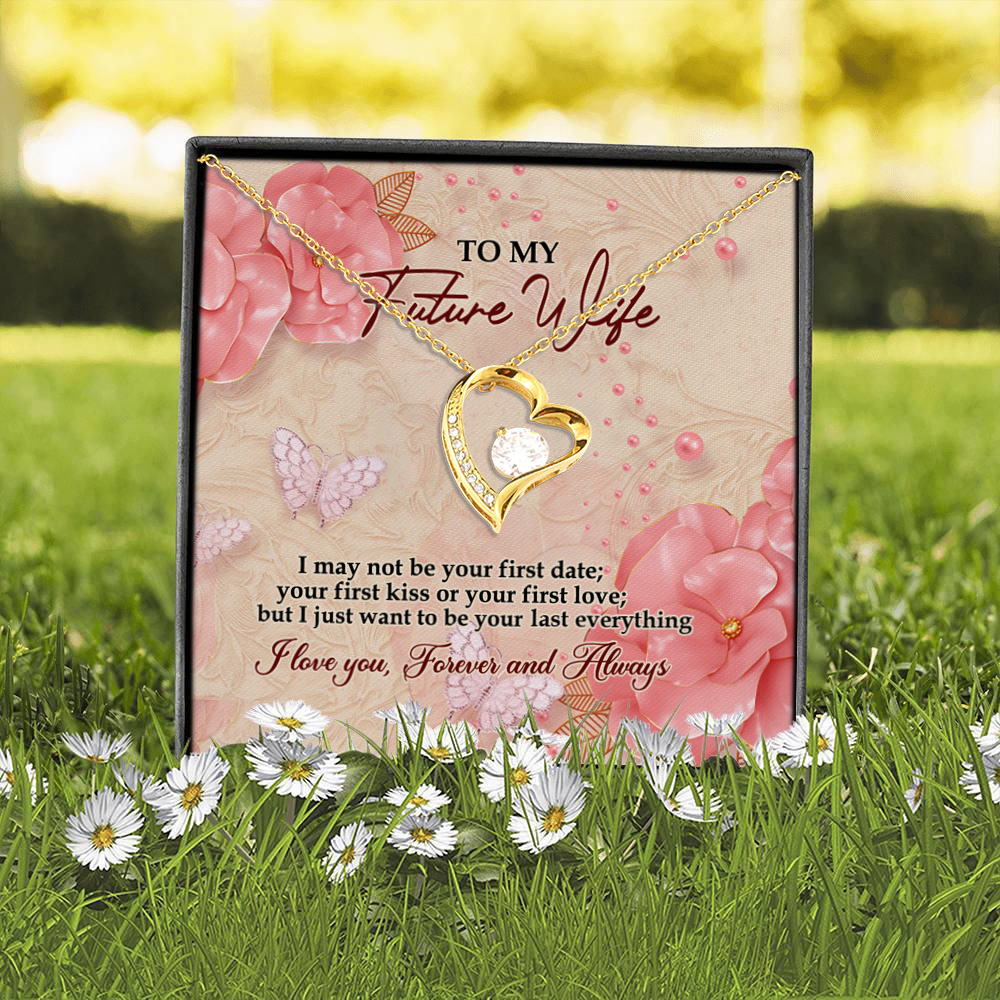 4BN. My Future Wife Pink (4) Forever Love Necklace (Gold) 2
