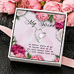 5BN. My Sister1(3) Forever Love Necklace (Silver) 4