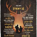 Personalized From Dad To My Son, White, Cozy Plush Fleece Blanket - 50x60