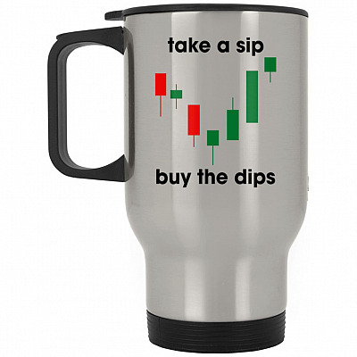 14 oz. Silver Travel Mug