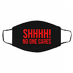 Shh Mask, Black, Cloth Face Cover – Medium/Large