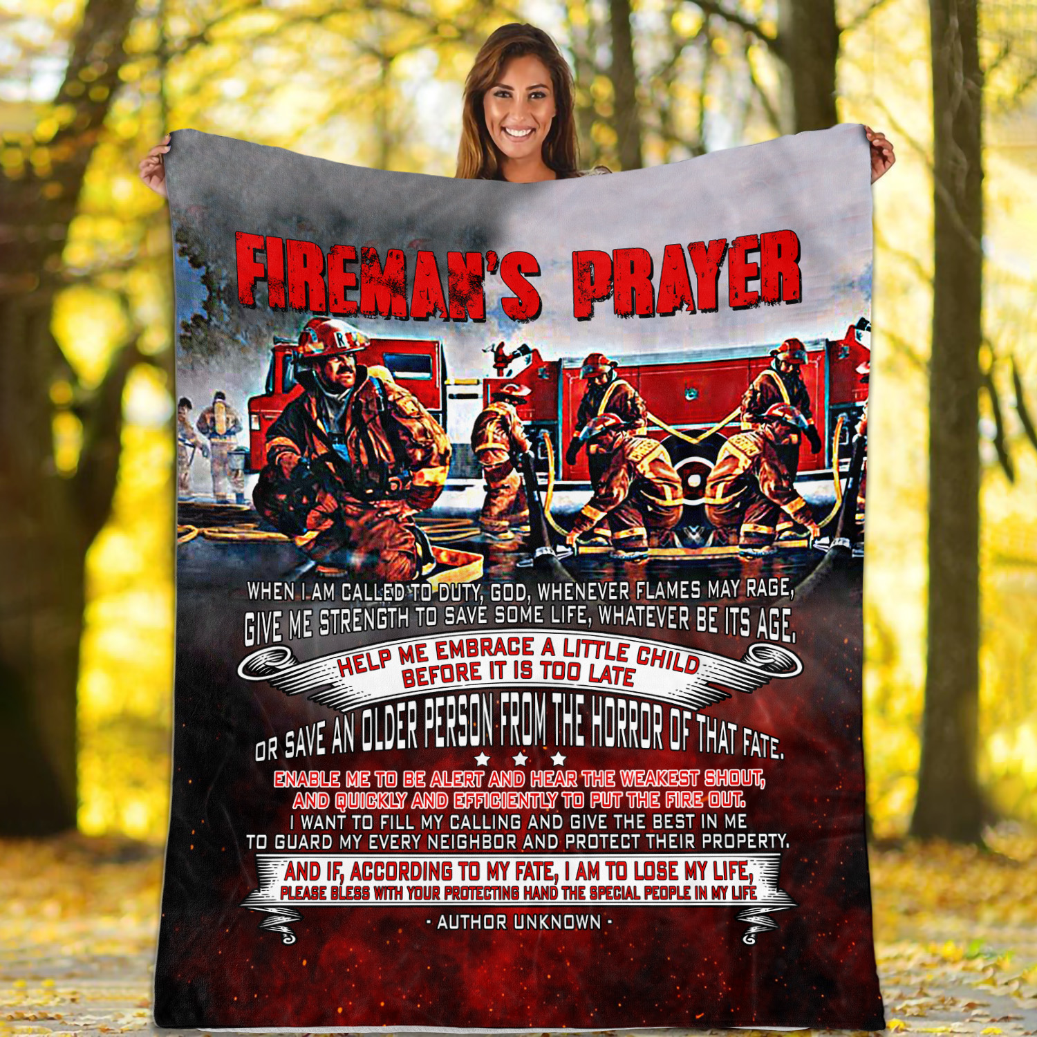 2KNG. Fireman Blanket Mockup 1