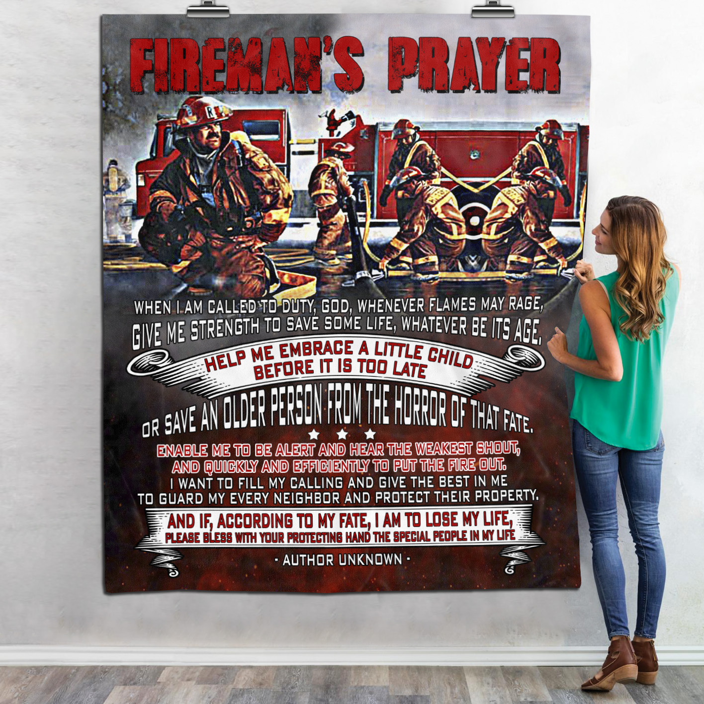 2KNG. Fireman Blanket Mockup 6