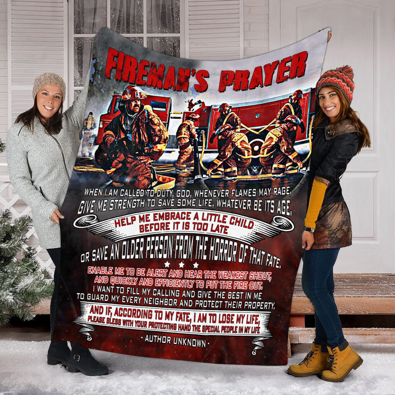 2KNG. Fireman Blanket Mockup 8
