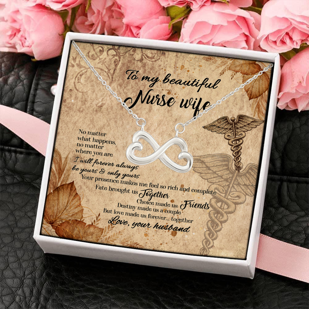 6Th. Nurse Wife(5) Infinity Heart Necklace (Silver) 4