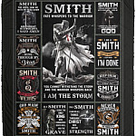 Smith Fate Whispers To The Warrior Blanket, White, Cozy Plush Fleece Blanket - 50x60