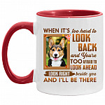 Personalized Photo Accent Mug, White/Red, 11 oz. Accent Mug