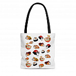 Sushi Corgi Japanese Food Funny All Over Print Tote Bag - Shoulder Bag - Reusable Grocery Shopping Bag