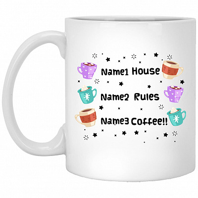 Personalized Knives Out My House Mug, White, 11 oz. White Mug