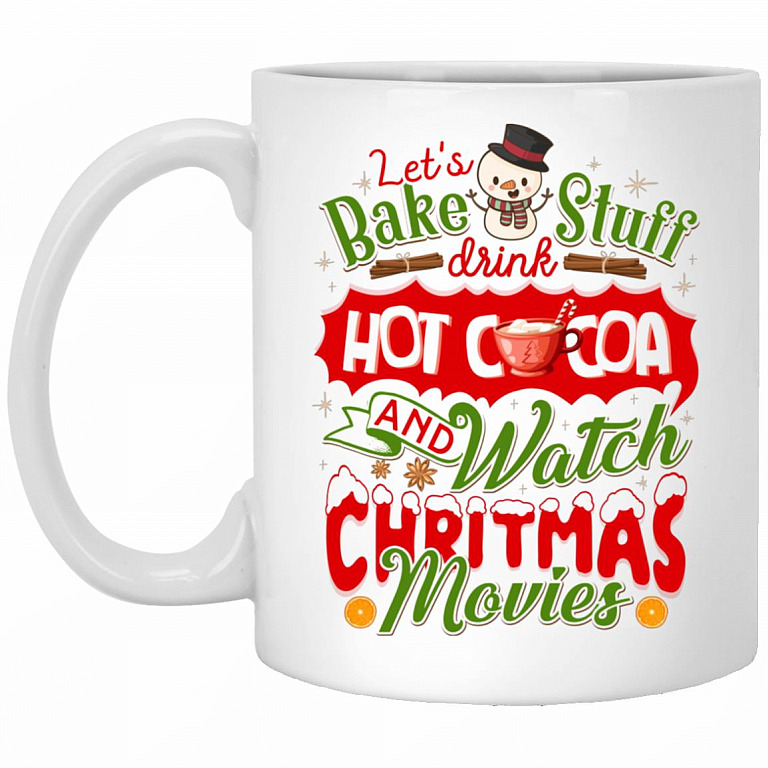Drink Hot Cocoa, White, 11 oz. White Mug