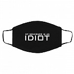 My Governor Is Idiot, Black, Cloth Face Cover – Medium/Large