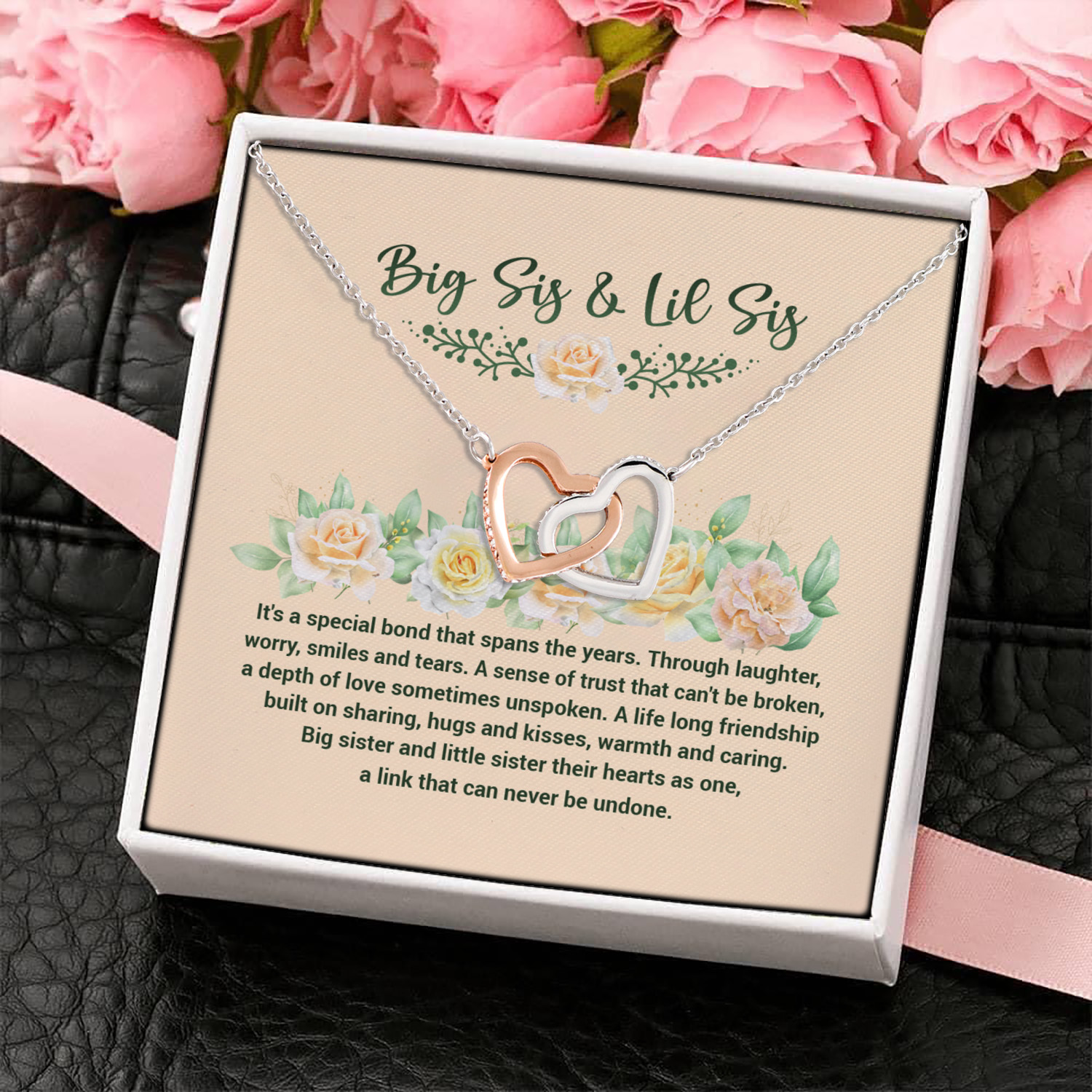 3MH. Big Sis Lil Sis (4) Interlocking Hearts Necklace 4