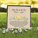 Big Sis Lil Sis A Special Bond Spans The Years Through Laughter Worry Infinity Heart Pendant Necklace