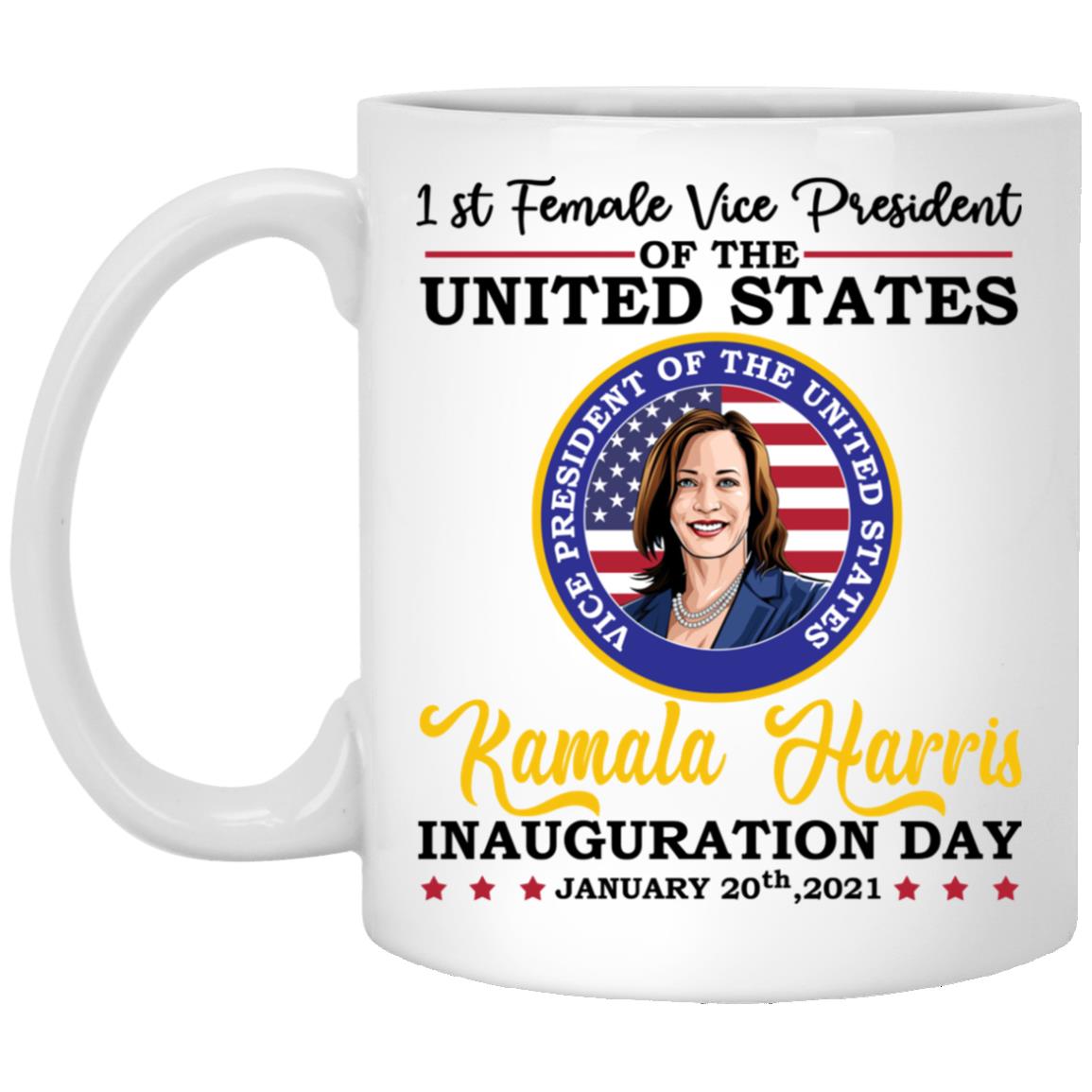 Kamala Harris Mug, White, 11 oz. White Mug Kamala Harris Mug, White, 11 oz. White Mug