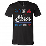 End Of An Error January 20th, Black, V-Neck T-Shirt
