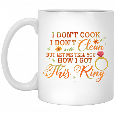 Ring Mug, White, 11 oz. White Mug