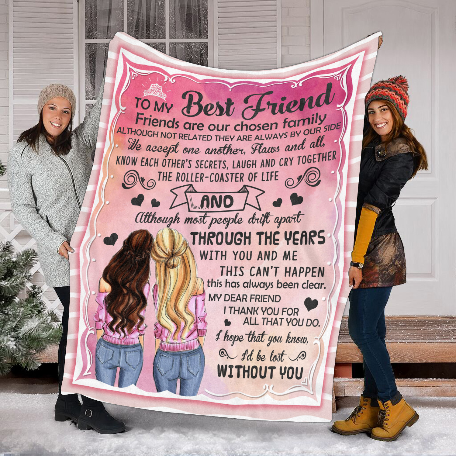 4KNG. Best Friend(8) Blanket Mockup 8