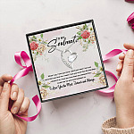 22 HG_ To My Soulmate Say Love You More(5) Forever Love Necklace (Silver) 5