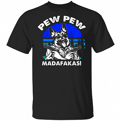 Pew Madafakas German, Black, Unisex T-Shirt