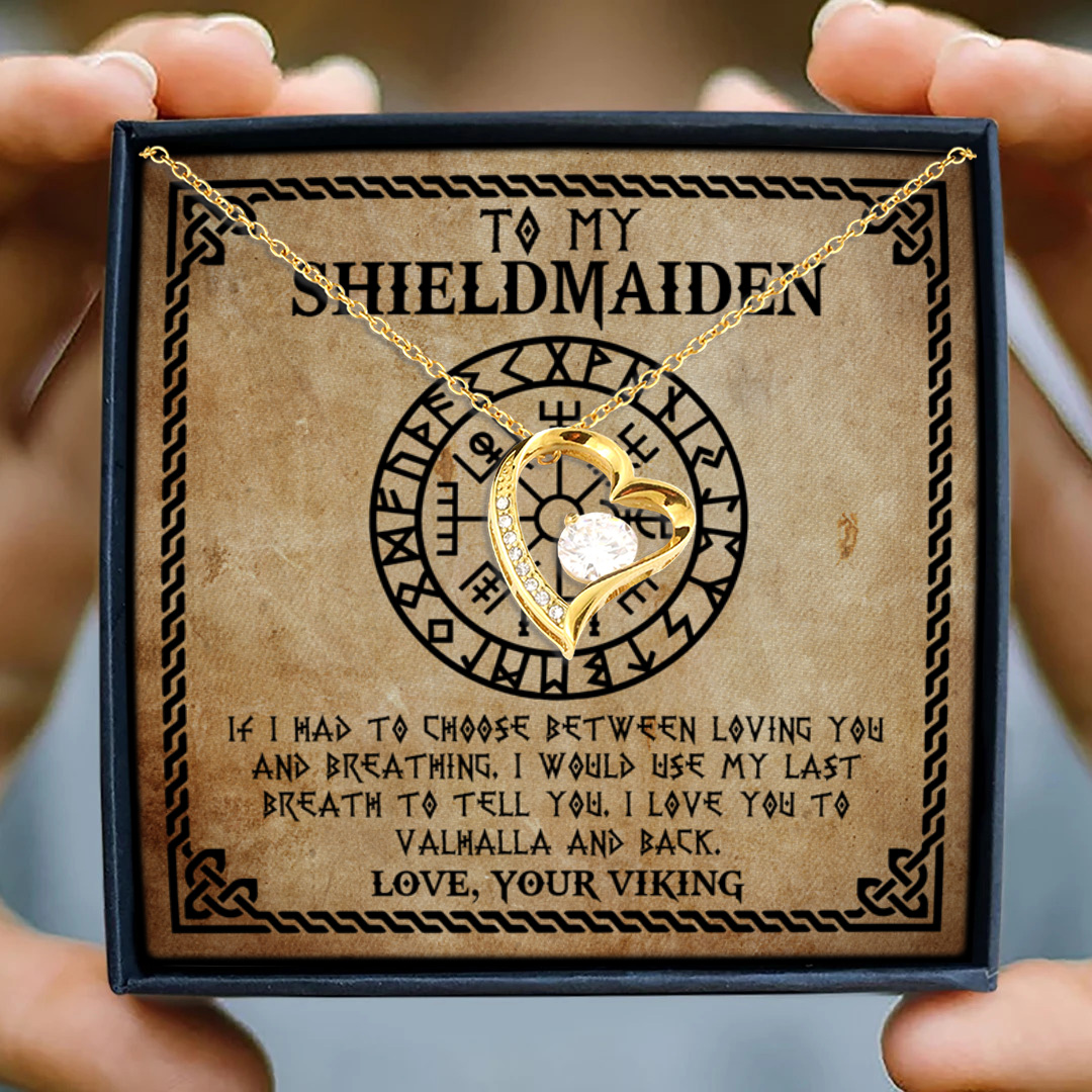 17 HG ưu tiên_ To My Shieldmaiden Forever Love Necklace (Gold) 3