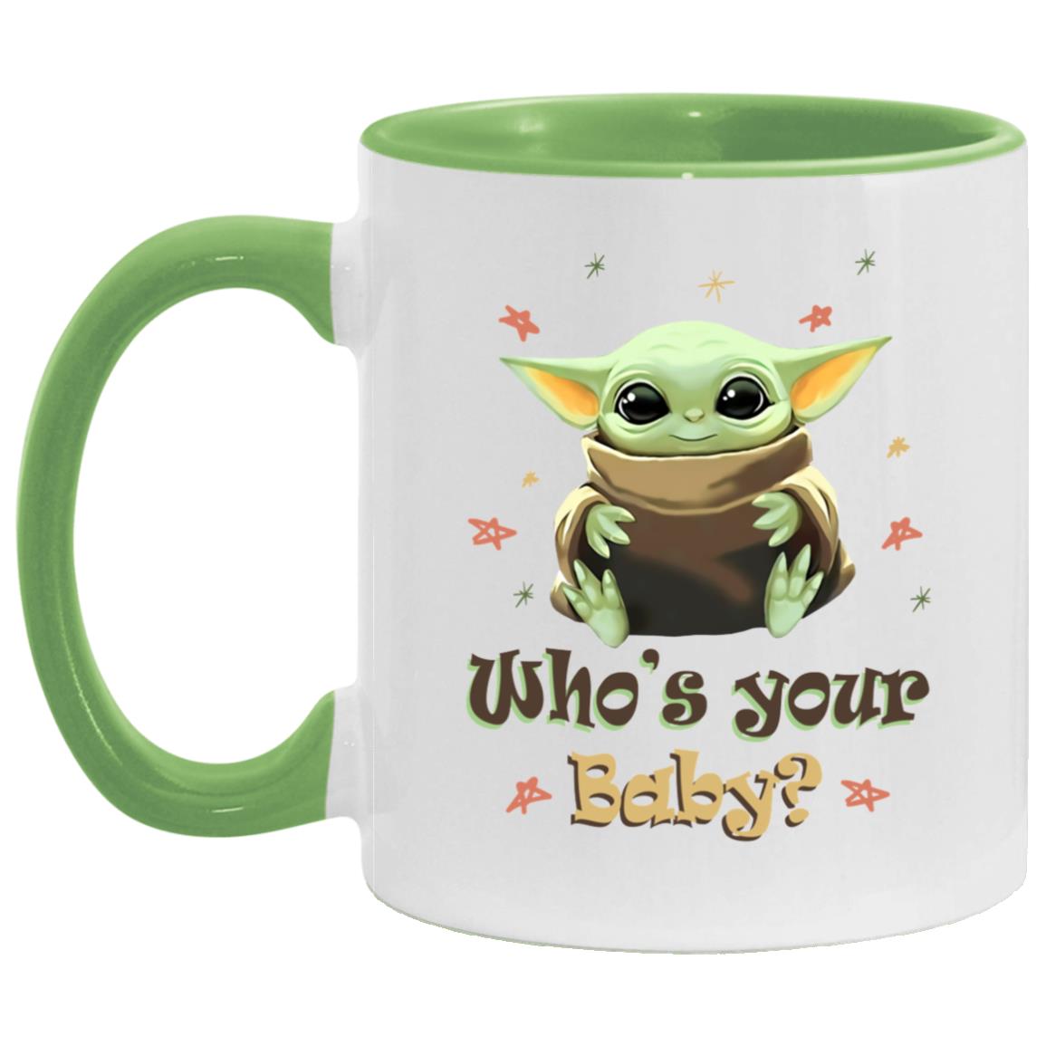 Baby Accent Mug, White/Light Green, 11 oz. Accent Mug Baby Accent Mug, White/Light Green, 11 oz. Accent Mug