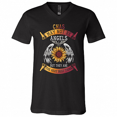 CNA Shirt, Black, V-Neck T-Shirt